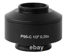 0.35X Standard Microscope Camera C Mount Adapter for Zeiss Trinocular Microscope