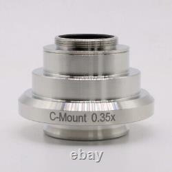 0.35x adjustable C-mount Camera Adapters Relay Lens for Leica Microscope