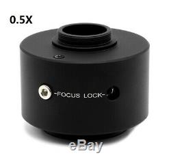 0.5X Reduction C-Mount Adapter Relay Lens for Olympus Microscope CCD USB Camera