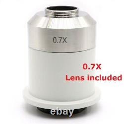 0.7X C Mount Camera Adapter Lens for NIKON Microscope CCD Interface with TV Tube