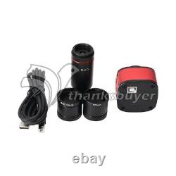 12MP USB Microscope Camera Eyepiece Industrial Camera Kit With 0.5X Zoom Lens