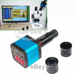 14MP 1080P Industry HDMI USB Stereo Microscope Camera with Eyepiece Lens Adapter