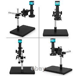 14MP Digital Stereo Microscope Camera +Boom Stand 0.5X C-mount Adapter 144 LED