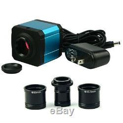 14MP HDMI Microscope Digital Electronic Eyepiece USB CCD Camera C-Mount Adapter