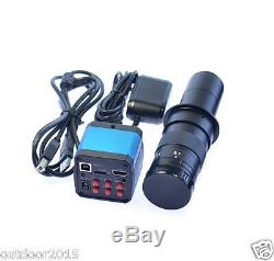 14MP HDMI USB Industry Microscope Camera with 180X C-MOUNT Zoom Lens