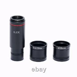14MP HD HDMI USB Digital Industry Microscope Camera 0.5X Eyepiece Lens Adapter
