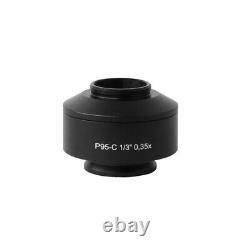 1PC C Mount Camera Adapter f Zeiss Trinocular Microscope P95-C 0.35X-1X