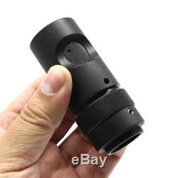 1X Adjustable C-Mount Adapter Lens with Reticle Scale for Microscope and Camera