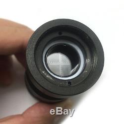 1X Adjustable C-Mount Adapter Lens with Reticle Scale for Microscope and Camera