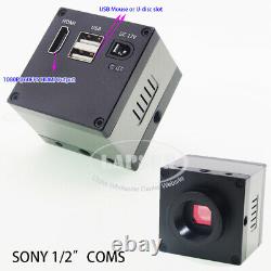 1/2 Big SONY Sensor 60FPS HDMI C CS Mount Industry Microscope Camera Lens Light