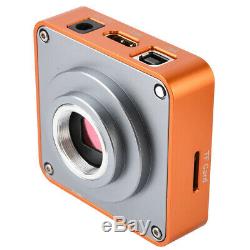 21MP 1080P HDMI USB Industrial Microscope Digital Camera 0.5X Lens Adapter