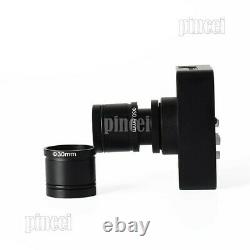 21MP Industrial Microscope Camera USB HDMI 2K 1080P with 120X Lens Adapter Ring