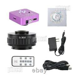 2K 51MP Microscope Camera Kit USB Camera with 0.35X C Mount Adapter Lens