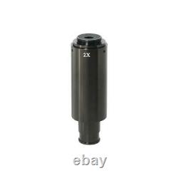 2X Adjustable Microscope Camera Coupler C-Mount Adapter 23.2mm