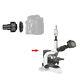 2x Dslr/slr Camera Lens Adapter Microscope Use C-mount For Nikon / Canon Eos