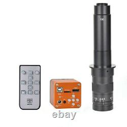 34MP Industrial Microscope Camera HDMI 2K 1080P+ 300X C-Mount Lens For Soldering