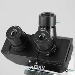 40X-1600X Biological Compound Lab Microscope Trinocular Halogen + Camera Adapter