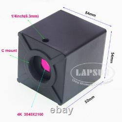4K /1080P 60FPS 8MP HDMI C-Mount Digital Industry Microscope Camera Lens Adapter