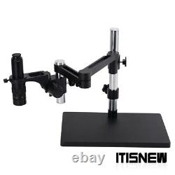 51MP Industrial Microscope Video Camera with 180X C-Mount Lens 144-LED Ring Light