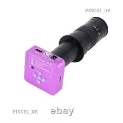 51MP Microscope Camera Industrial Camera 180X C Mount Lens 56-LED Ring Light