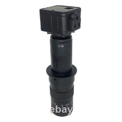 5.0MP Video Microscope USB Camera Eyepiece 180X Optical Zoom Lens w 0.5X Adapter