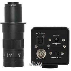 800TVL 1/3 Digital VideoMicroscope Camera C Mount Lens Support Color VideoOutput