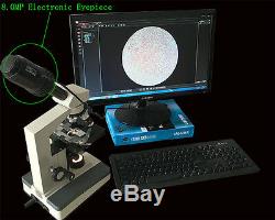 8.0MP USB Digital Electronic Camera Eyepiece F Microscope Telescope W /Adapter