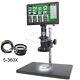 9 Lcd 5-360x 1080p 60fps C-mount Digital Microscope Camera Iphone Pcb Repair Us