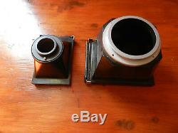 Adapter for camera microscope photographic Plate 6.5x9cm 912m black bakelite