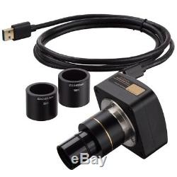 AmScope 1.2MP Low-light USB2.0 C-mount Microscope Camera + Calibration Slide