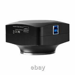 AmScope 20MP Microscope Camera USB3.0 BSI C-mount + Speed-boost Calibrate Slide