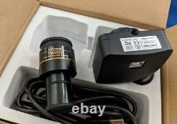 AmScope 5MP Color CMOS C-Mount Microscope Camera with Reduction Lens (MU500)