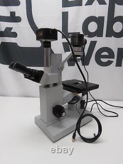 AmScope IN200 Series Inverted Biological Trinocular Compound Microscope 50W Halo