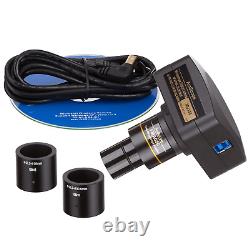 Amscope 3.5X-90X Trinocular Boom Stereo LED Microscope + 3MP USB Camera USB 3.0