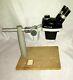 Bausch & Lomb Stereozoom 4 Microscope Pod On Boom Stand Wth Camera Adapters, Etc