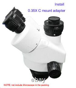 CTV 0.35X 0.5X 1X M38 38mm C-Mount Camera Adapter Stereo Trinocular Microscope