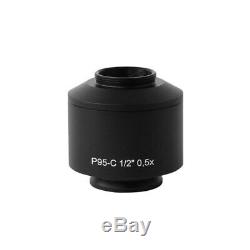 C Mount Microscope Camera Adapter f Zeiss Trinocular Microscope P95-C 0.35X-1.2X