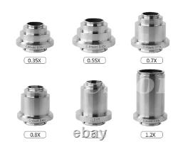C-mount adapter to microscope camera lens 1X0.35X0.55X0.7X0.8X compatible Leica
