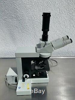 Carl Zeiss Microscope Stereo Microscope Jenaval With Camera Adapter