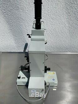 Carl Zeiss Microscope Stereo Microscope Jenaval With Camera Adapter