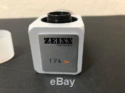 Carl Zeiss f74 T Camera Adapter/Aperture Microscope Accessory Excellent Shape