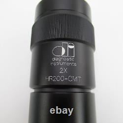 DI Diagnostic Instruments Hr200-cmt 2x C-mount Microscope Camera Adapter