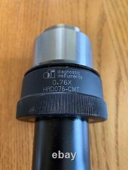 Diagnostics Instruments HRD076-CMT 0.76X C Mount Focus Camera Adapter Microscope