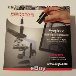 Dino-Eye AM7023 5.0MP Fluorescence Microscope Camera Eyepiece USB 30MM Adapter
