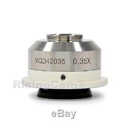 Focusable 0.35x microscope C mount adapter for Nikon trinocular microscope