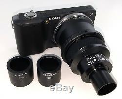 Full Frame 2X Microscope Adapter for Sony E Mount Cameras (NEX, A7, A9, QX, VG)