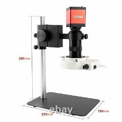 HDMI Microscope Camera Set HD 13MP 60F/S+130X C mount lens with 56 LED Ring Lamp
