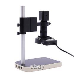 HD 16MP 1080P 10-180X Industry Lab Digital Microscope Monitor Set with Stand
