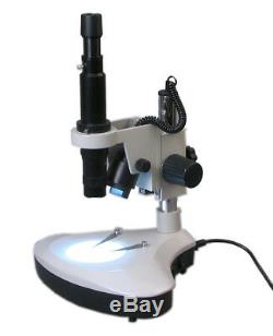 Inspection Monocular Zoom Stereo Microscope 7X-90X with Camera Adapter