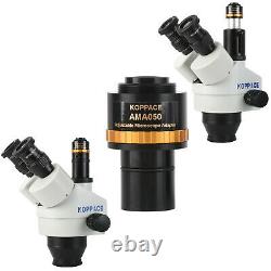 KOPPACE Adjustable Focus Industrial Camera Adapter 0.5X Microscope Eyepiece